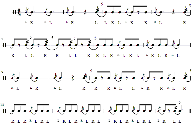 8th-9th Grade Rudiment Test 1