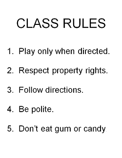 Class Rules Poster