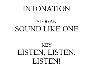 Intonation Slogan Poster Poster